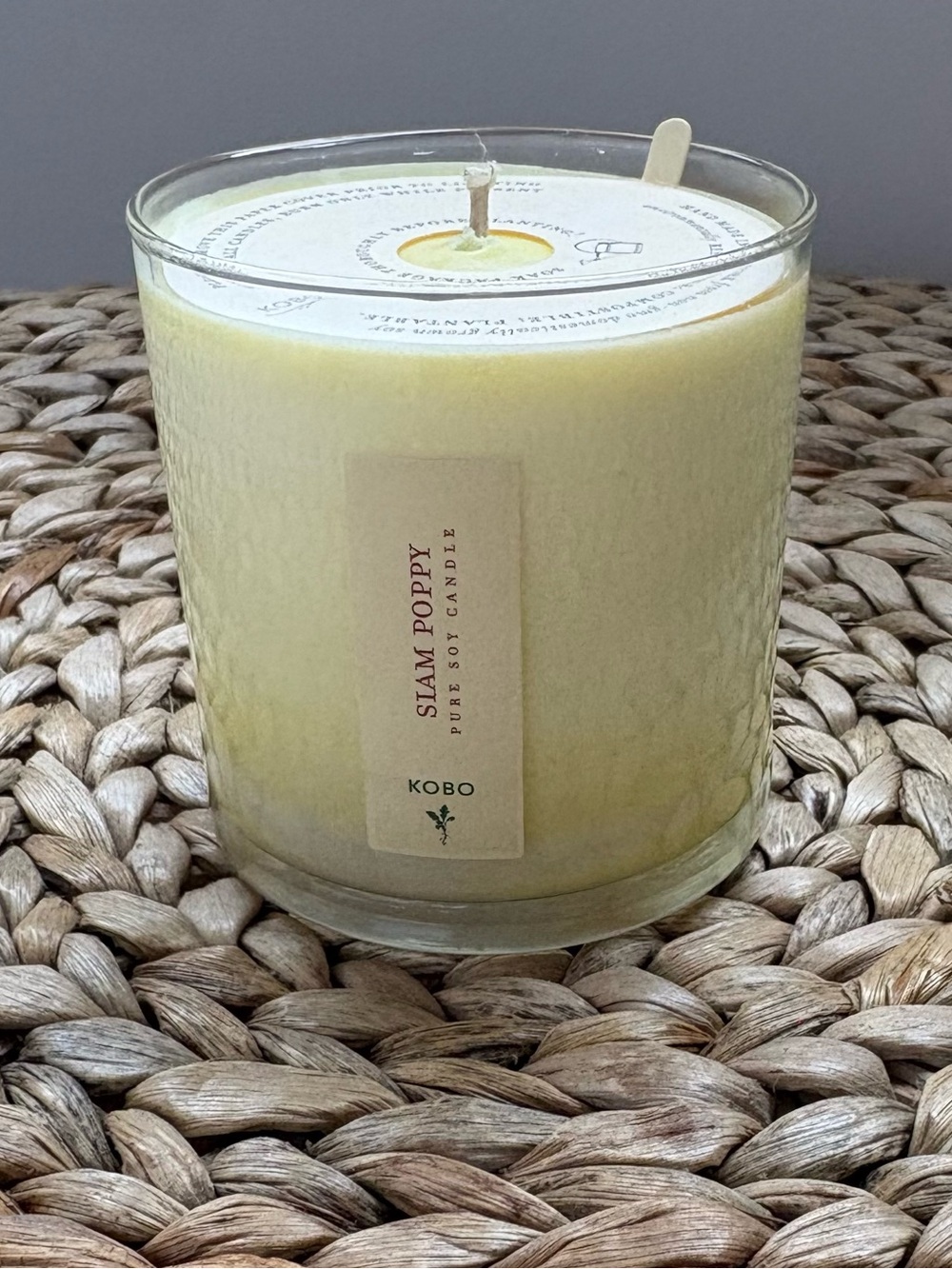 Kobo Siam Poppy Soy Candle Plantable Box - Picture 10 of 15